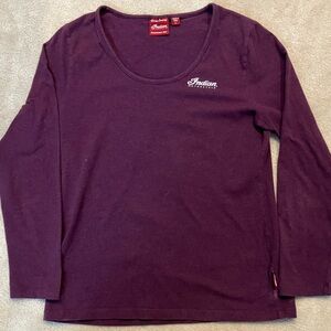 Women's Purple Long Sleeve Indian Motorcycle Top